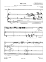 Légende Opus 66 - Florent Schmitt - Partition - Saxophone
